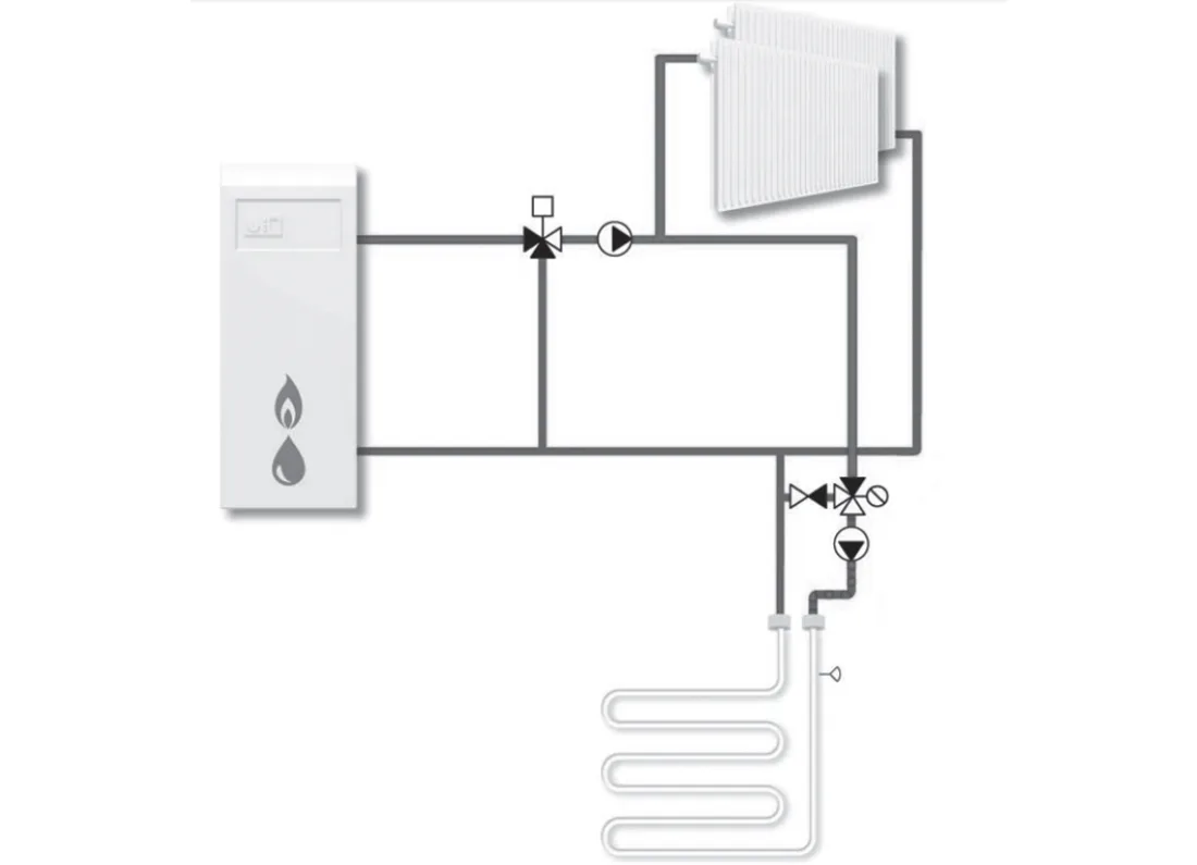 Thermostatic Mixing Valve With Side Water Outlet