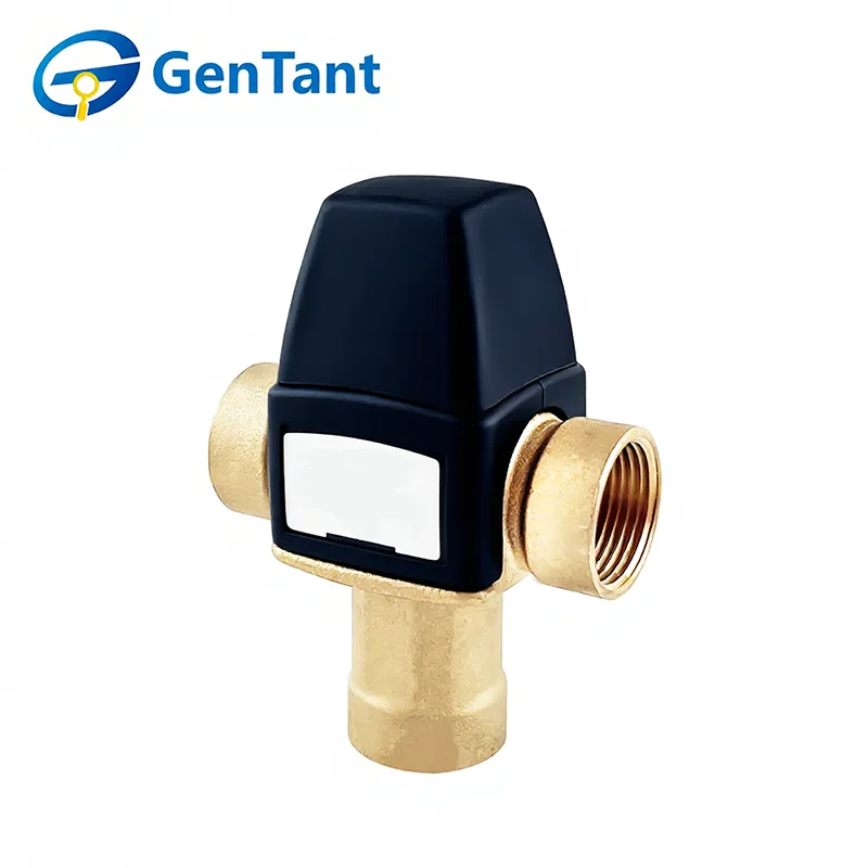 Termosztatikus keverőszelep alsó vízkimenettel